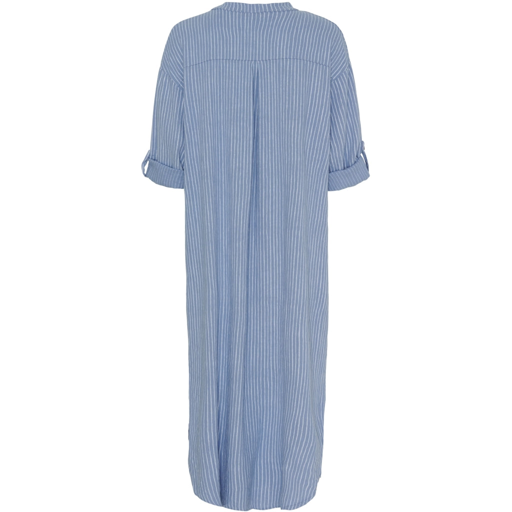 MARTA DU CHATEAU Marta Du Chateau dam klänning MdcNess Dress Jeans/WhiteStripe