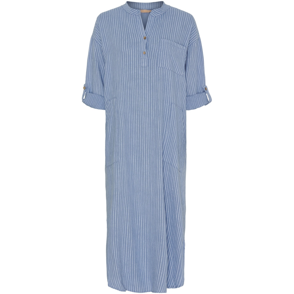 MARTA DU CHATEAU Marta Du Chateau dam klänning MdcNess Dress Jeans/WhiteStripe