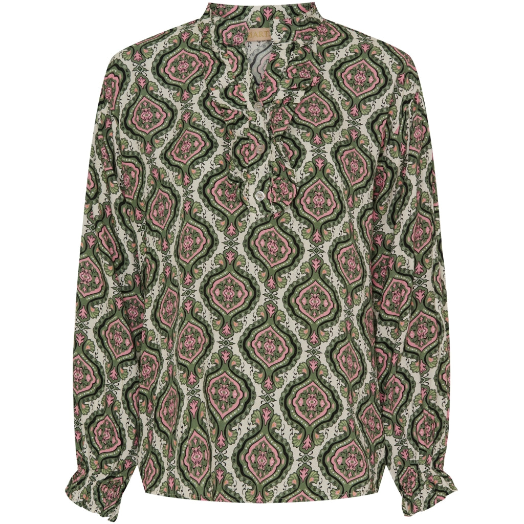 MARTA DU CHATEAU Marta Du Chateau dam skjorta MdcAya Shirt Military1405