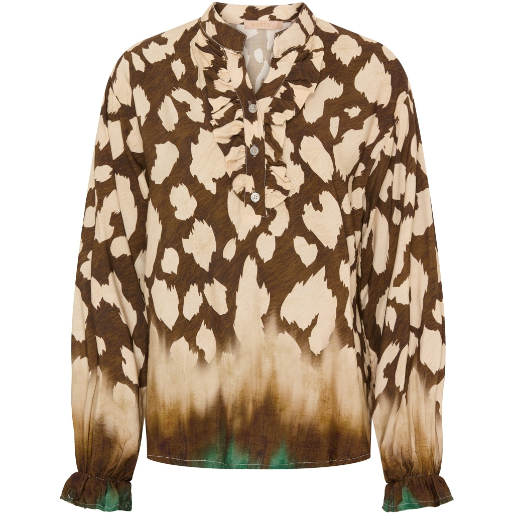 MARTA DU CHATEAU Marta Du Chateau dam skjorta MdcAya Shirt Tabacco6708