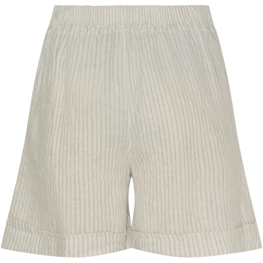 MARTA DU CHATEAU Marta Du Chateau dam shorts MdcSophia Shorts Panna Beige 1752 Stripe