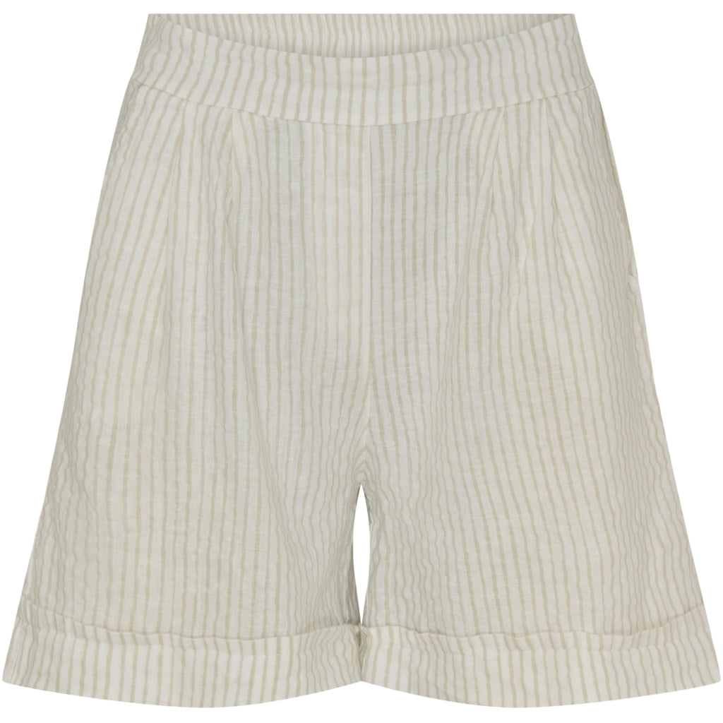MARTA DU CHATEAU Marta Du Chateau dam shorts MdcSophia Shorts Panna Beige 1752 Stripe