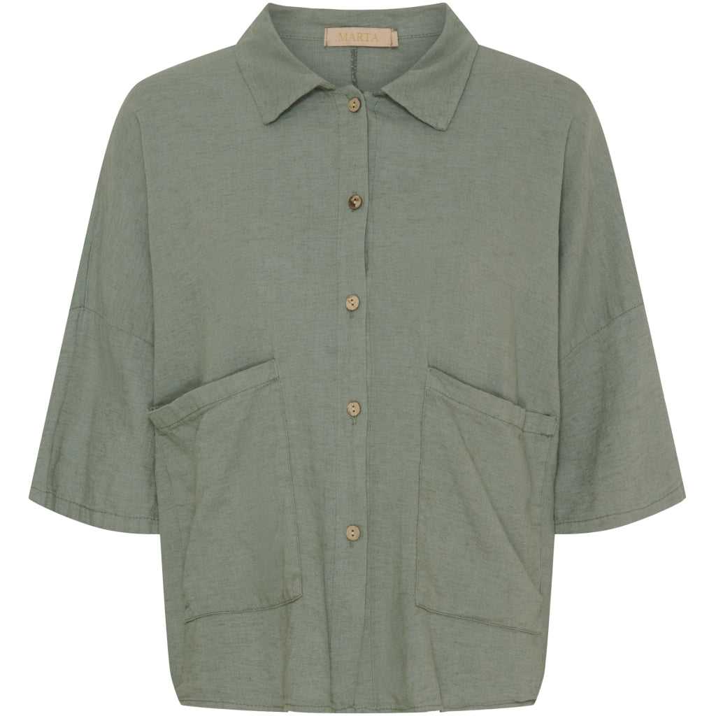 MARTA DU CHATEAU Marta Du Chateau dam skjorta MdcMinna Shirt Military
