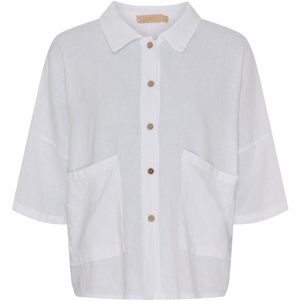 MARTA DU CHATEAU Marta Du Chateau dam skjorta MdcMinna Shirt White