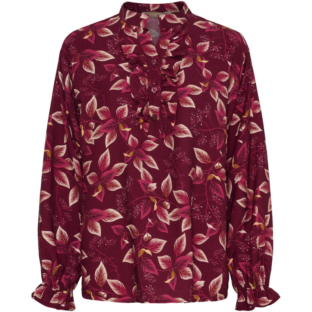 MARTA DU CHATEAU Marta du Chateau dam blus MdcJoceline 5891 Shirt Bordeaux840TPN