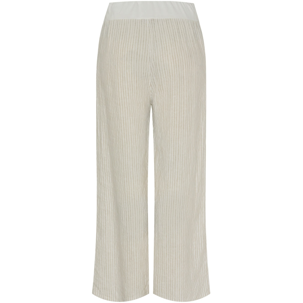 MARTA DU CHATEAU Marta Du Chateau dam byxor MdcAnette Pant Panna Beige 1752 Stripe