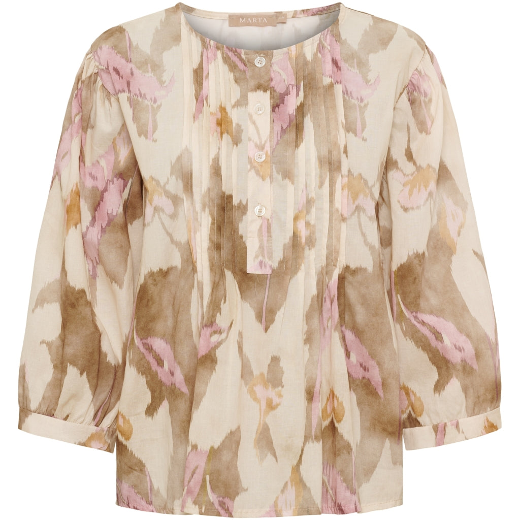 MARTA DU CHATEAU Marta Du Chateau Dam Blus MdcCosmos 8687 Blouse Beige516tpu