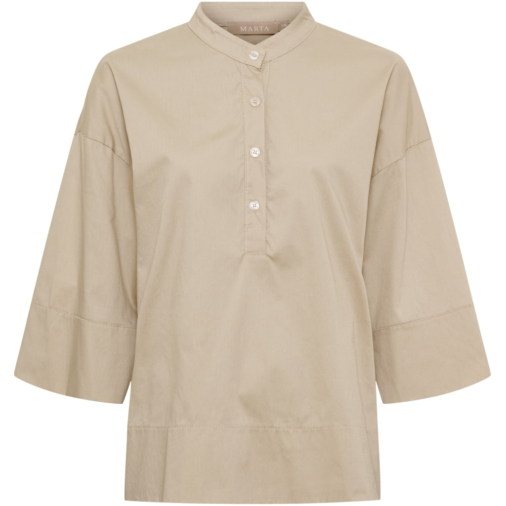 MARTA DU CHATEAU Marta Du Chateau Dam Blus MdcGinger 8627 Blouse Beige