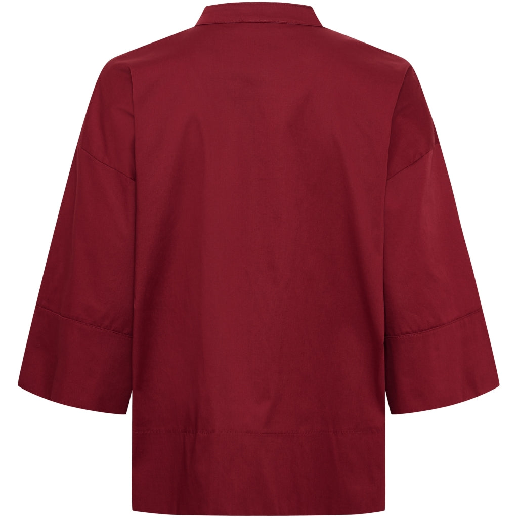 MARTA DU CHATEAU Marta Du Chateau Dam Blus MdcGinger 8627 Blouse Bordeaux
