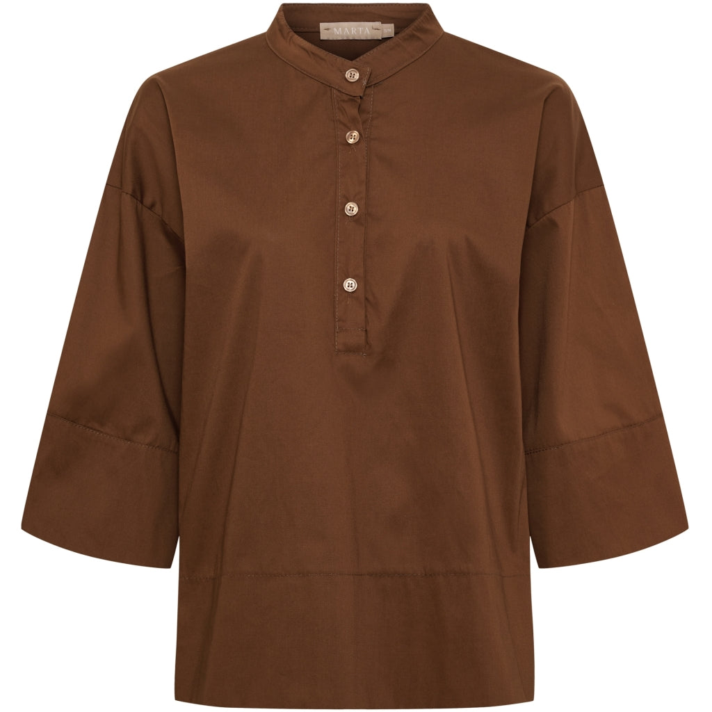 MARTA DU CHATEAU Marta Du Chateau Dam Blus MdcGinger 8627 Blouse Moro