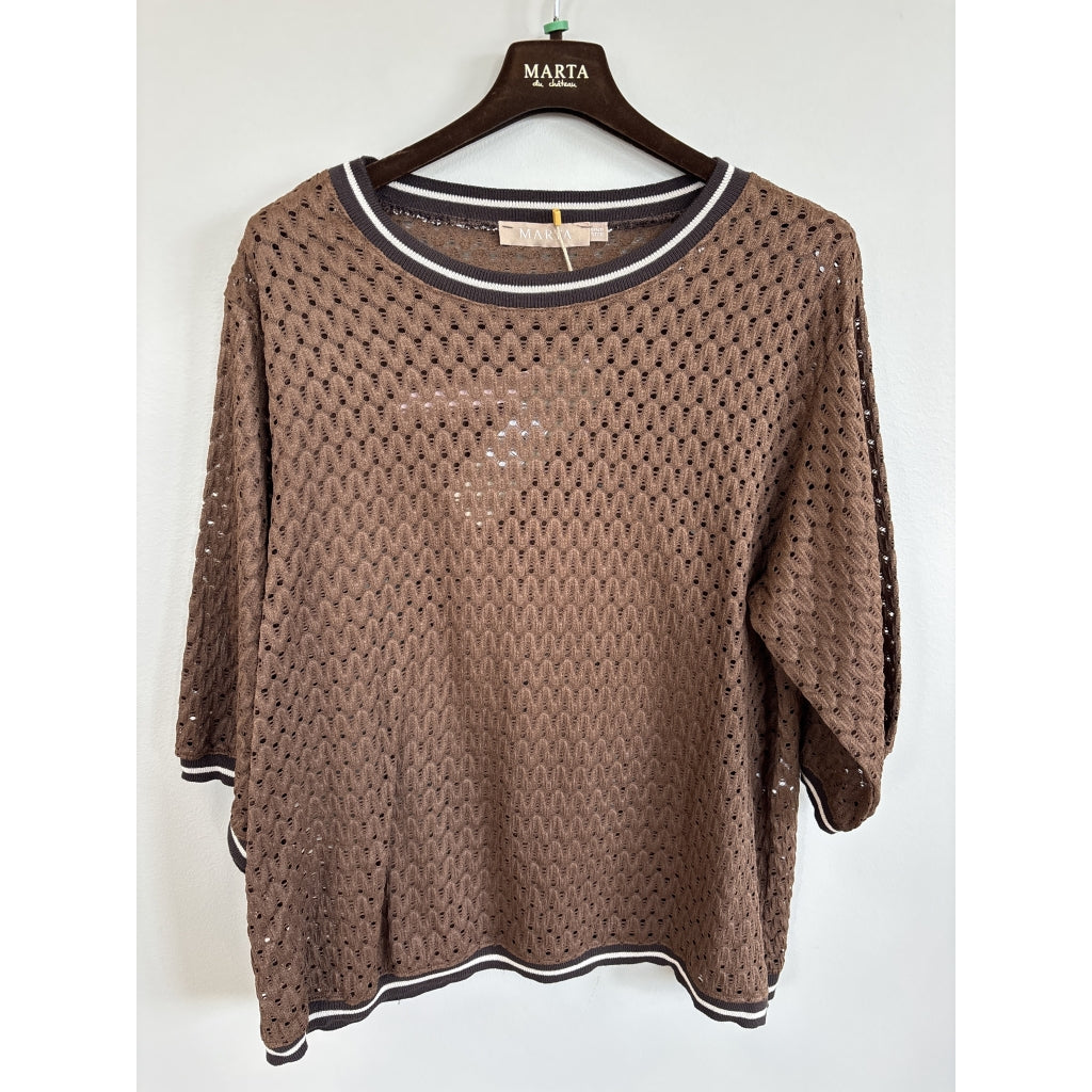 MARTA DU CHATEAU Marta Du Chateau Dam Blus MdcRowan 8701 Blouse Moro