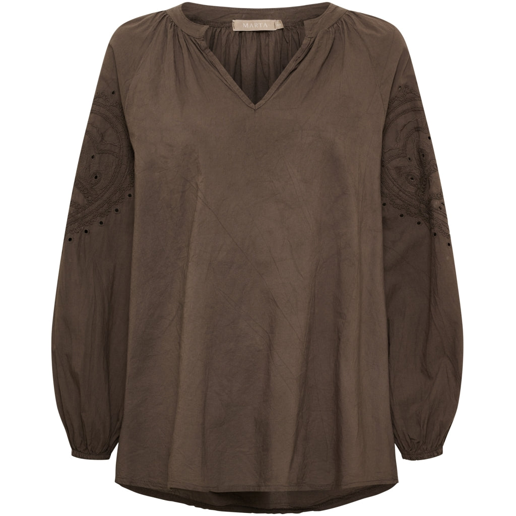 MARTA DU CHATEAU Marta Du Chateau Dam Blus MdcSevina Blouse Moro
