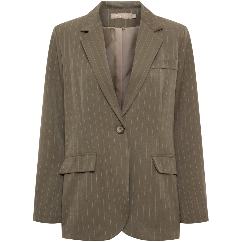 MARTA DU CHATEAU Marta Du Chateau Dam Blazer MdcDusk 15502NF Blazer Fango3