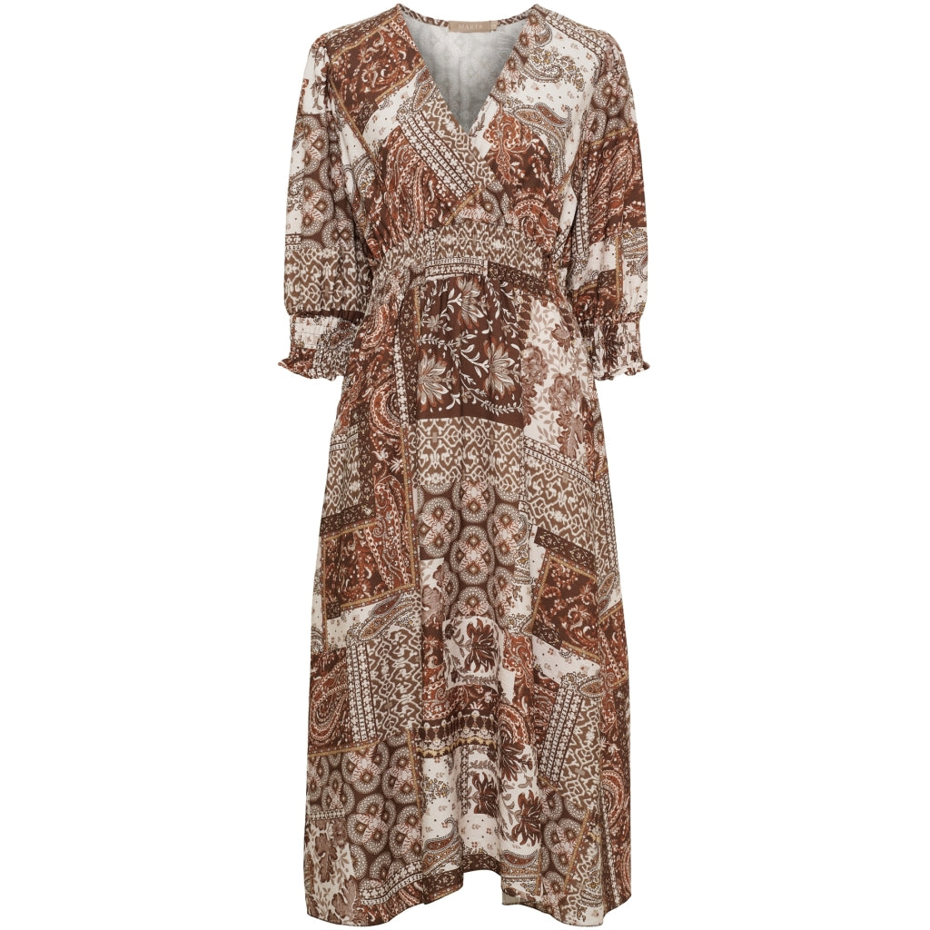 MARTA DU CHATEAU Marta Du Chateau Dam Klänning MdcLiviah Dress TabaccoHL003