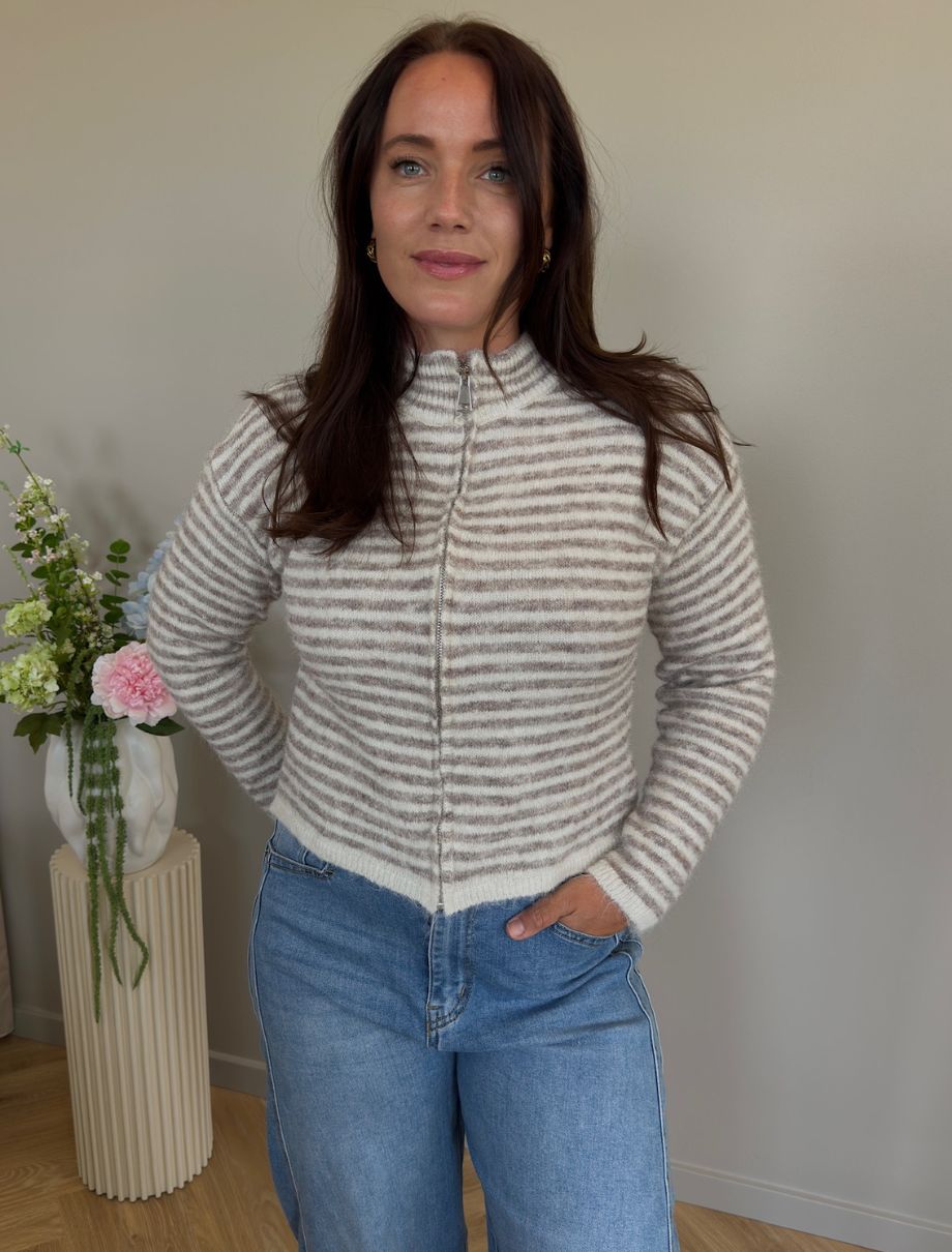 MARTA DU CHATEAU Marta Du Chateau Dam Kofta MdcAnais 9586 Cardigan Beige