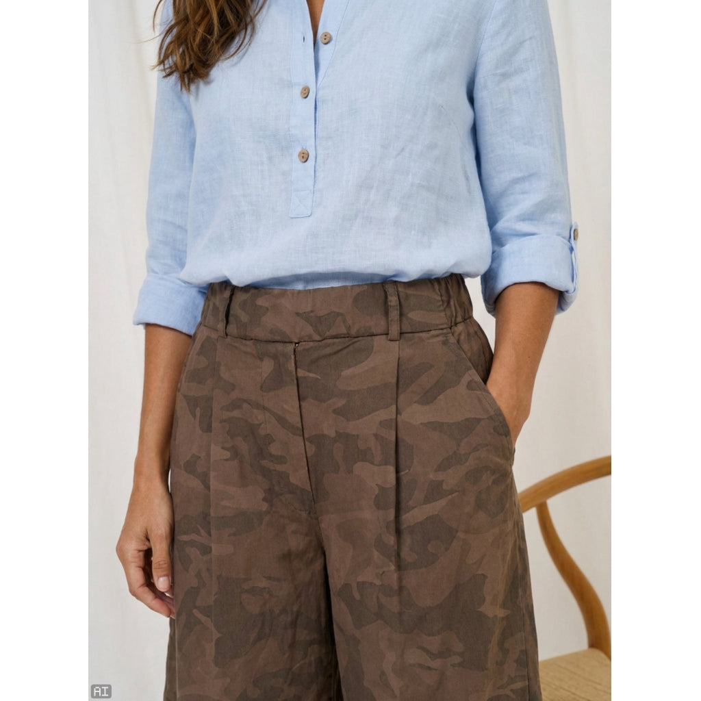 MARTA DU CHATEAU Marta Du Chateau Dam Shorts MdcZuri Shorts Chocolate