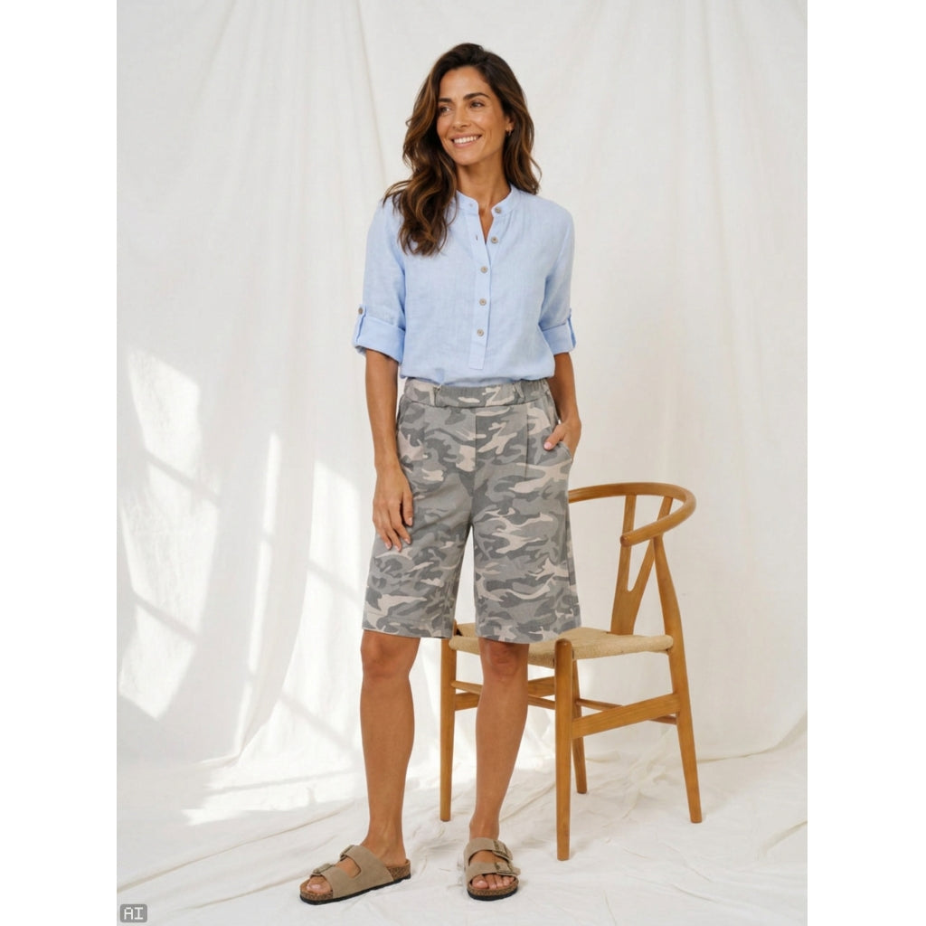 MARTA DU CHATEAU Marta Du Chateau Dam Shorts MdcZuri Shorts Fango