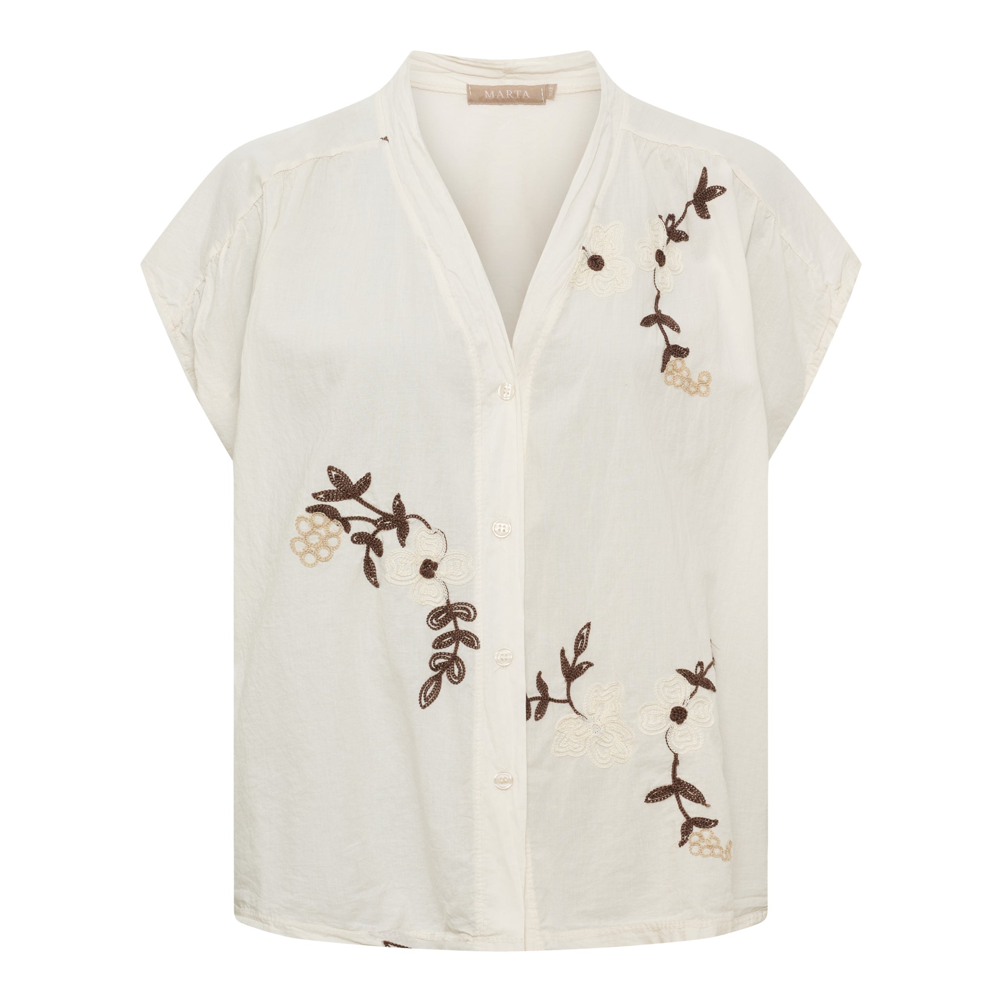 MARTA DU CHATEAU Marta Du Chateau Dam Skjorta MdcElysian 86206 Shirt Burro
