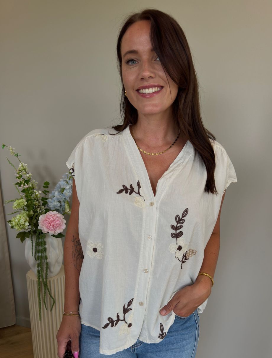 MARTA DU CHATEAU Marta Du Chateau Dam Skjorta MdcElysian 86206 Shirt Burro