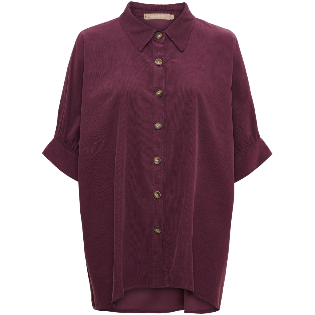 MARTA DU CHATEAU Marta Du Chateau Dam Skjorta MdcKaori 86250V Shirt Bourgogne78003