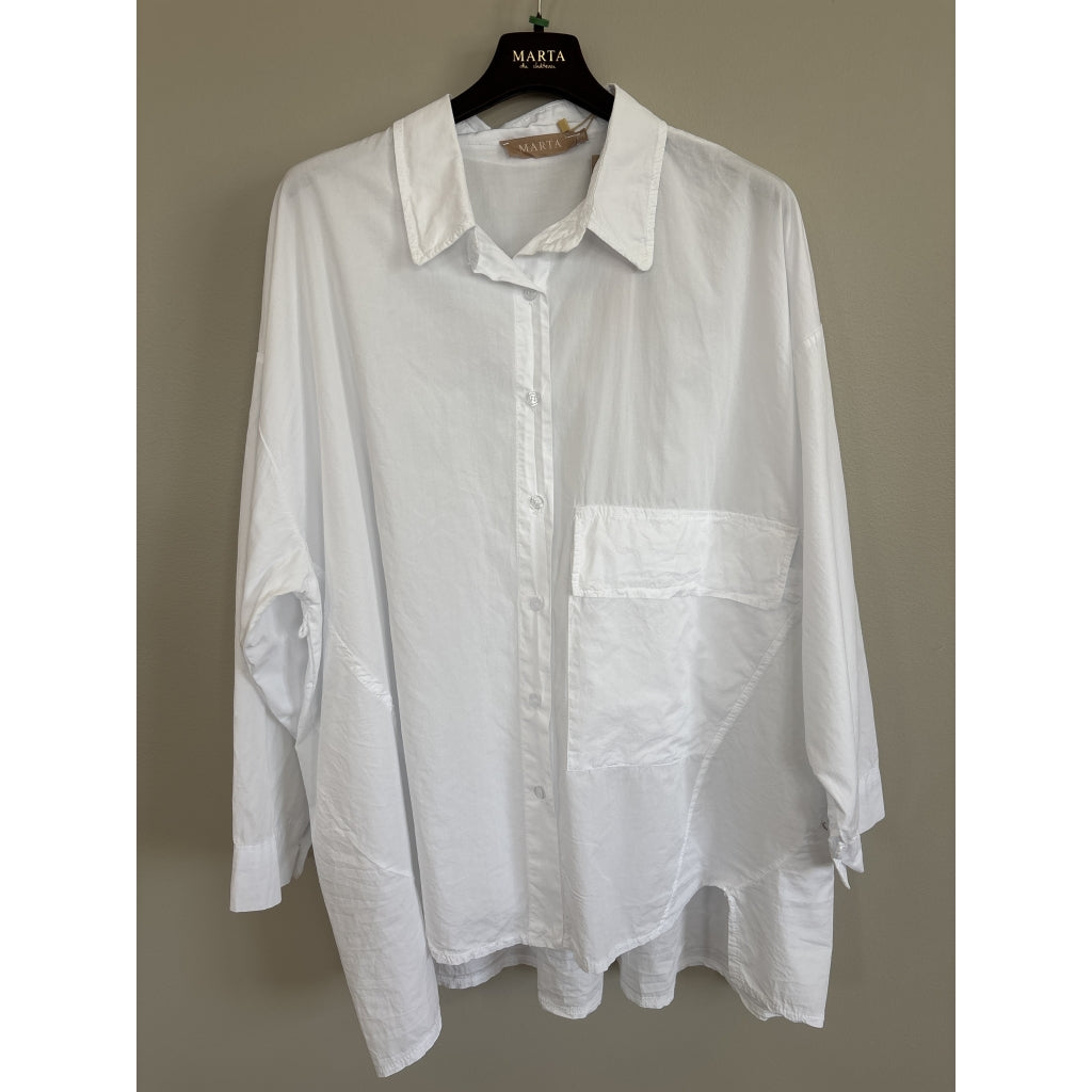 MARTA DU CHATEAU Marta Du Chateau Dam Skjorta MdcLisandra Shirt White