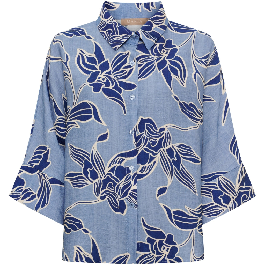 MARTA DU CHATEAU Marta Du Chateau Dam Skjorta MdcMirage 8717 Shirt Jeans5562tpk
