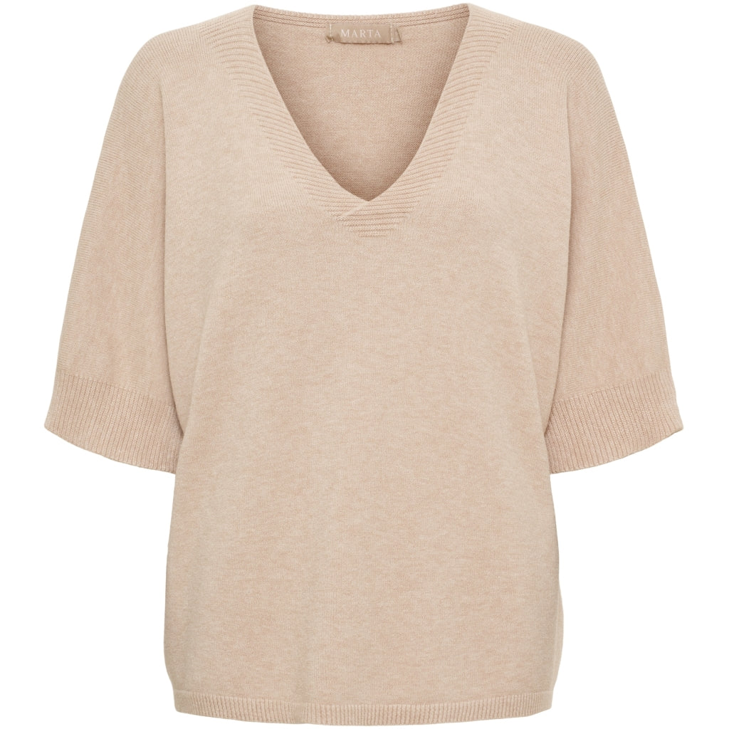 MARTA DU CHATEAU Marta Du Chateau Dam Stickad MdcInaya 9587 Knit Camello Melange
