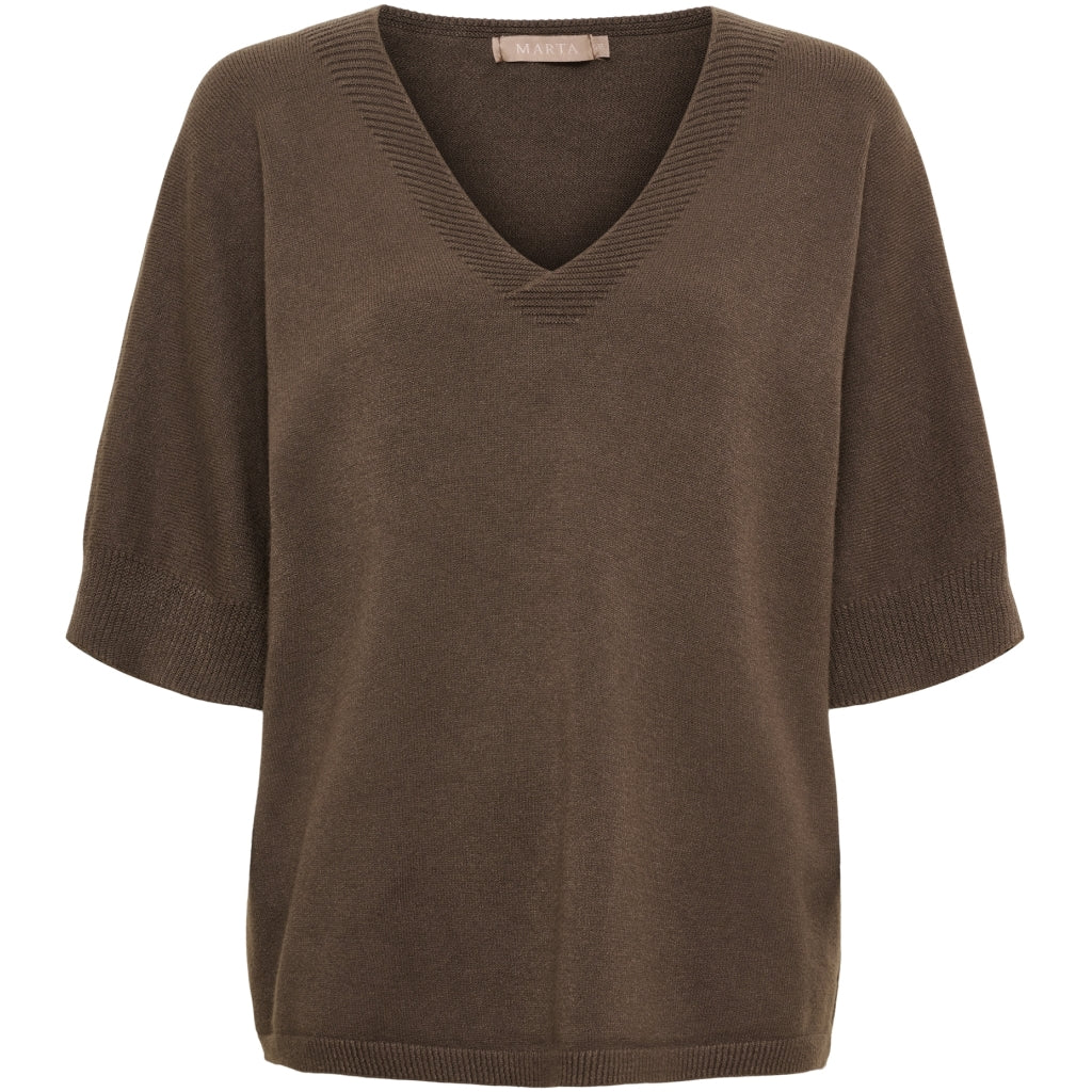 MARTA DU CHATEAU Marta Du Chateau Dam Stickad MdcInaya 9587 Knit Chocolate