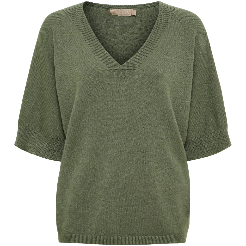 MARTA DU CHATEAU Marta Du Chateau Dam Stickad MdcInaya 9587 Knit Military Melange