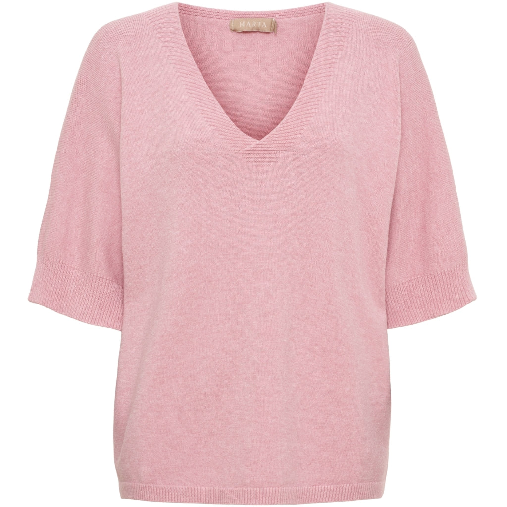 MARTA DU CHATEAU Marta Du Chateau Dam Stickad MdcInaya 9587 Knit Rosa Melange