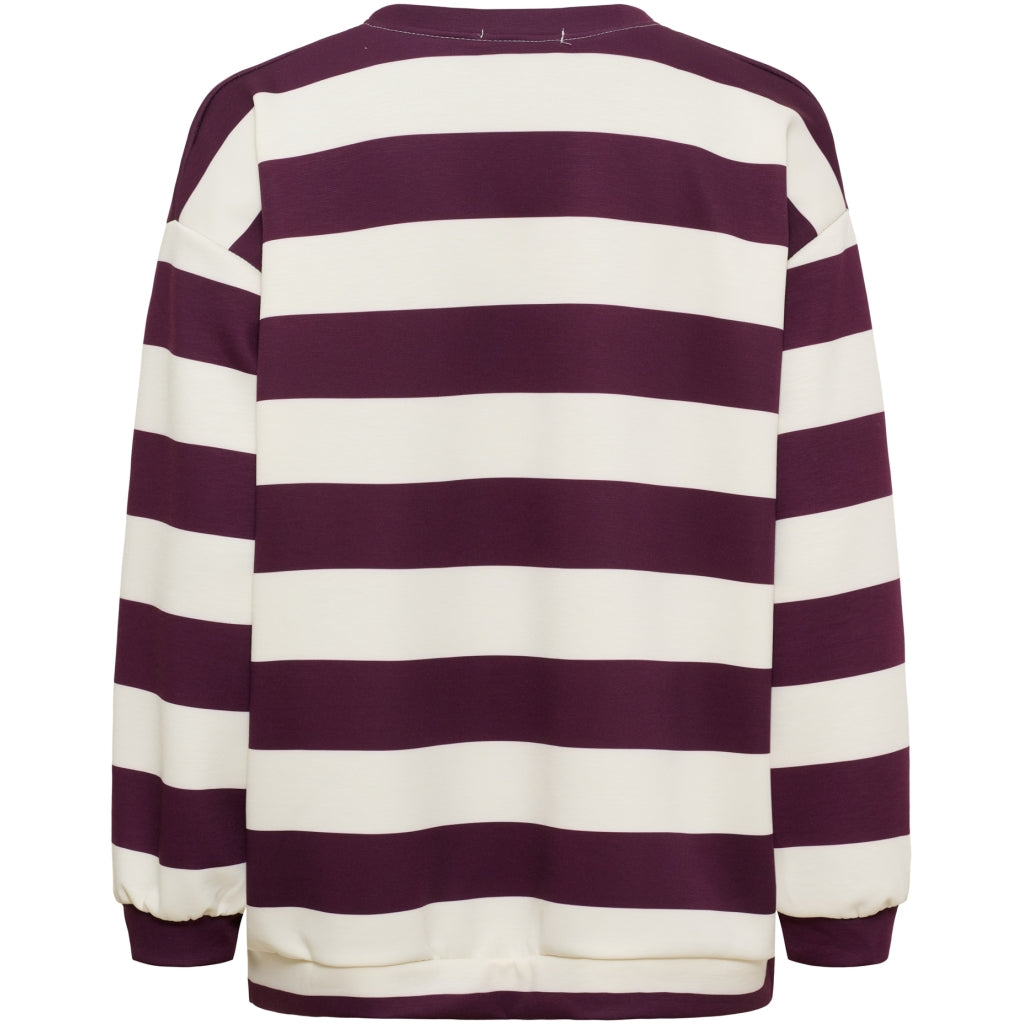 MARTA DU CHATEAU Marta Du Chateau Dam Sweatshirt MdcNerina Sweatshirt Bordeaux/Pink