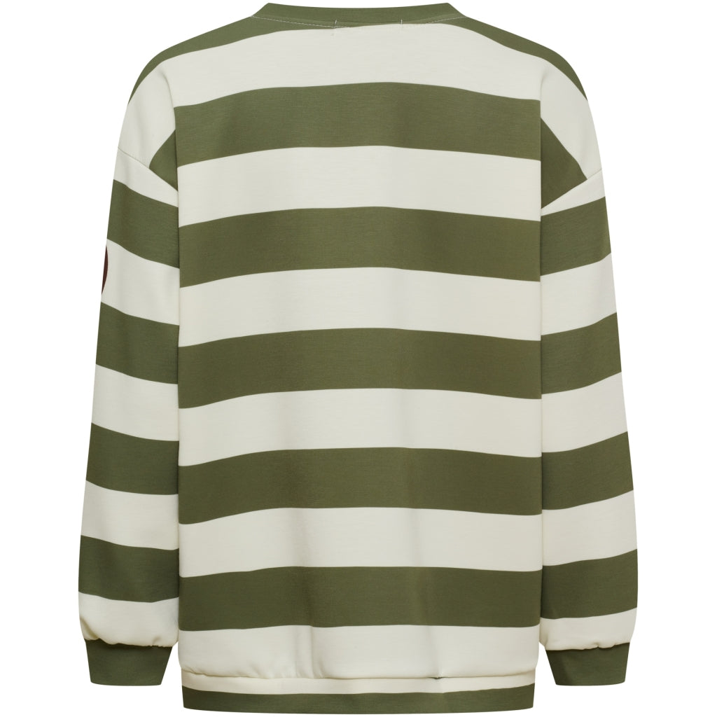 MARTA DU CHATEAU Marta Du Chateau Dam Sweatshirt MdcNerina Sweatshirt Military/Moro