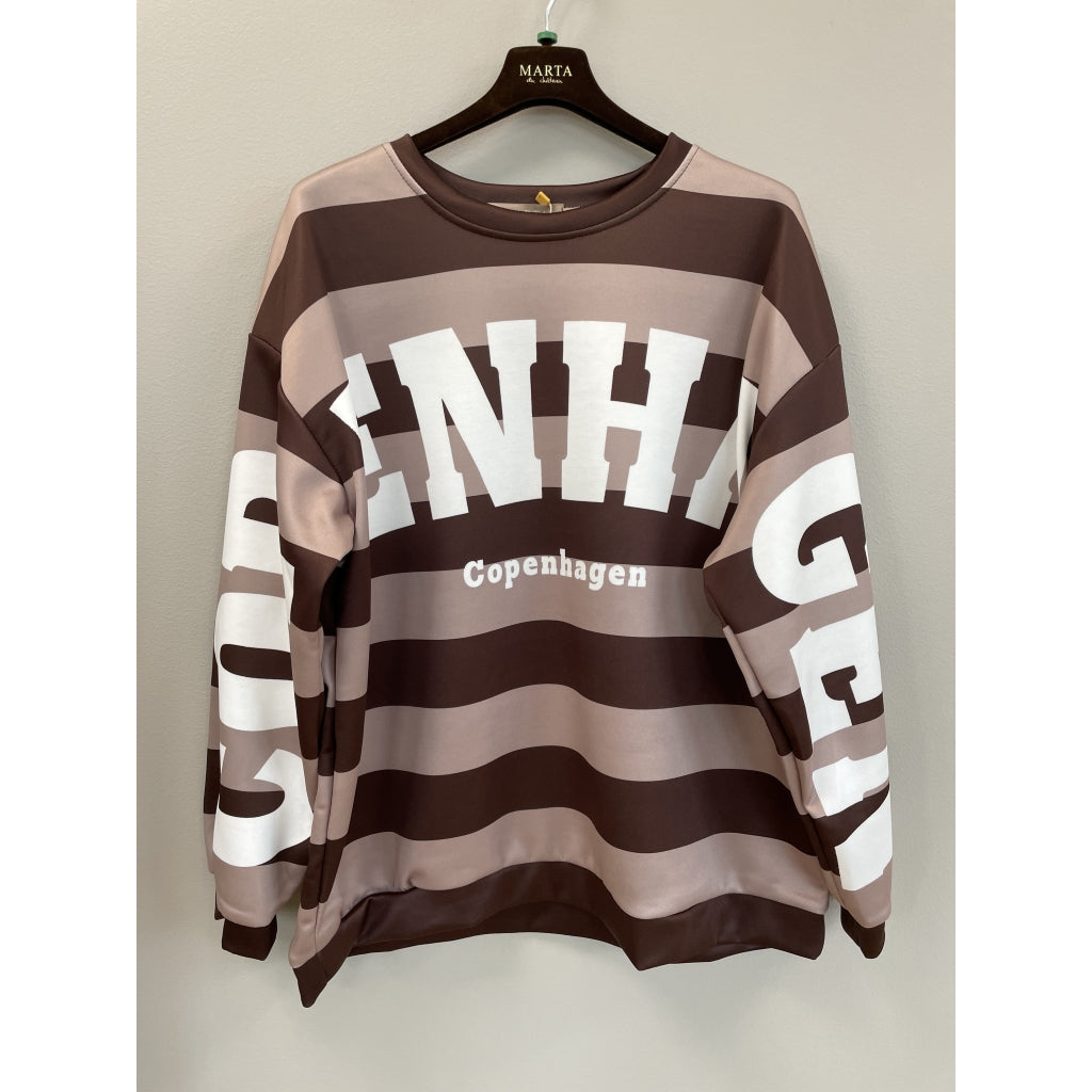 MARTA DU CHATEAU Marta Du Chateau Dam Sweatshirt MdcNerina Sweatshirt Moro/Fango