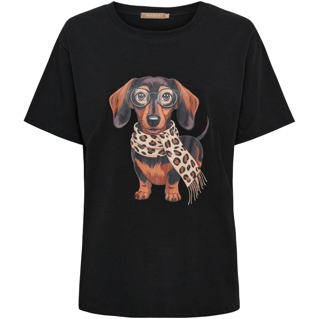 MARTA DU CHATEAU Marta Du Chateau Dam T-Shirt MDCINGE T-shirt Black