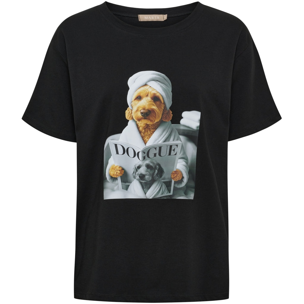 MARTA DU CHATEAU Marta Du Chateau Dam T-Shirt MDCINGE T-shirt Black N2