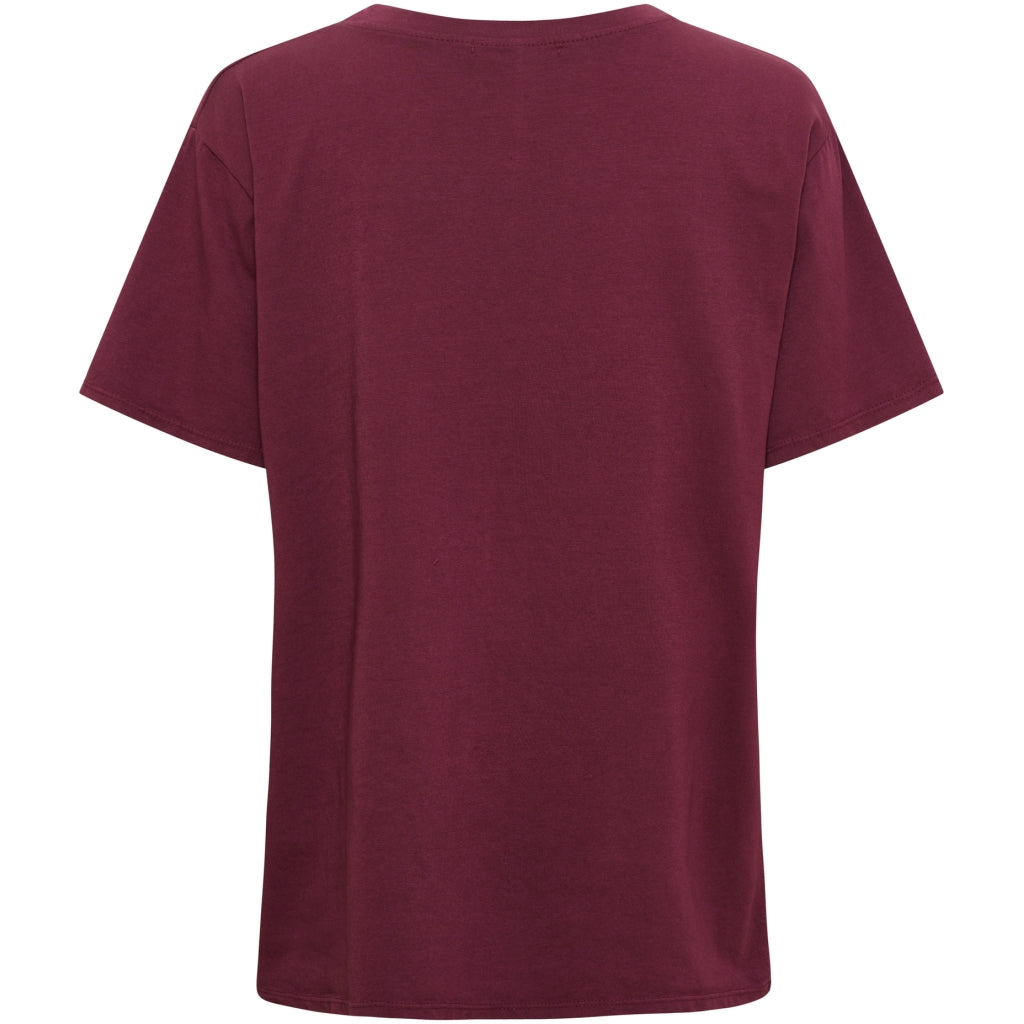 MARTA DU CHATEAU Marta Du Chateau Dam T-Shirt MDCINGE T-shirt Bordeaux