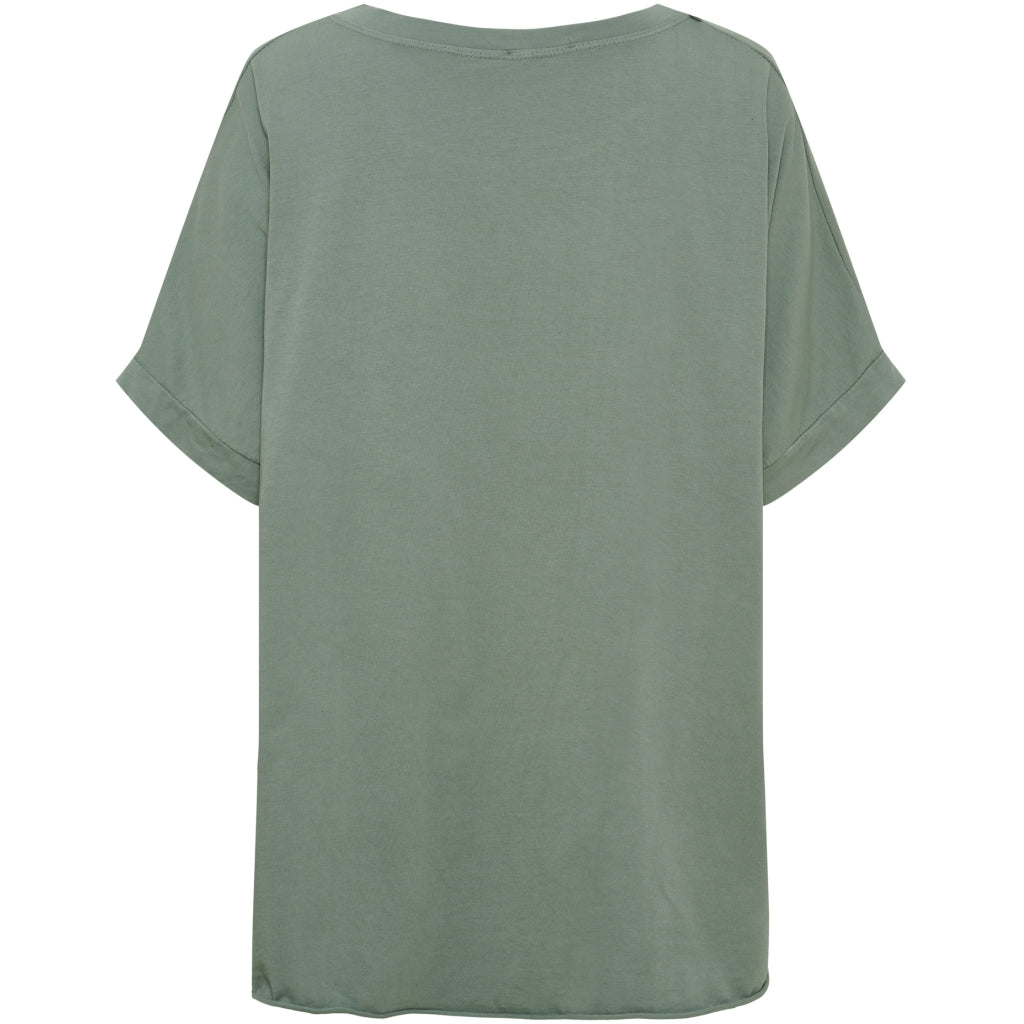 MARTA DU CHATEAU Marta Du Chateau Dam T-shirt MdcJunia T-shirt Kaki/Offwhite