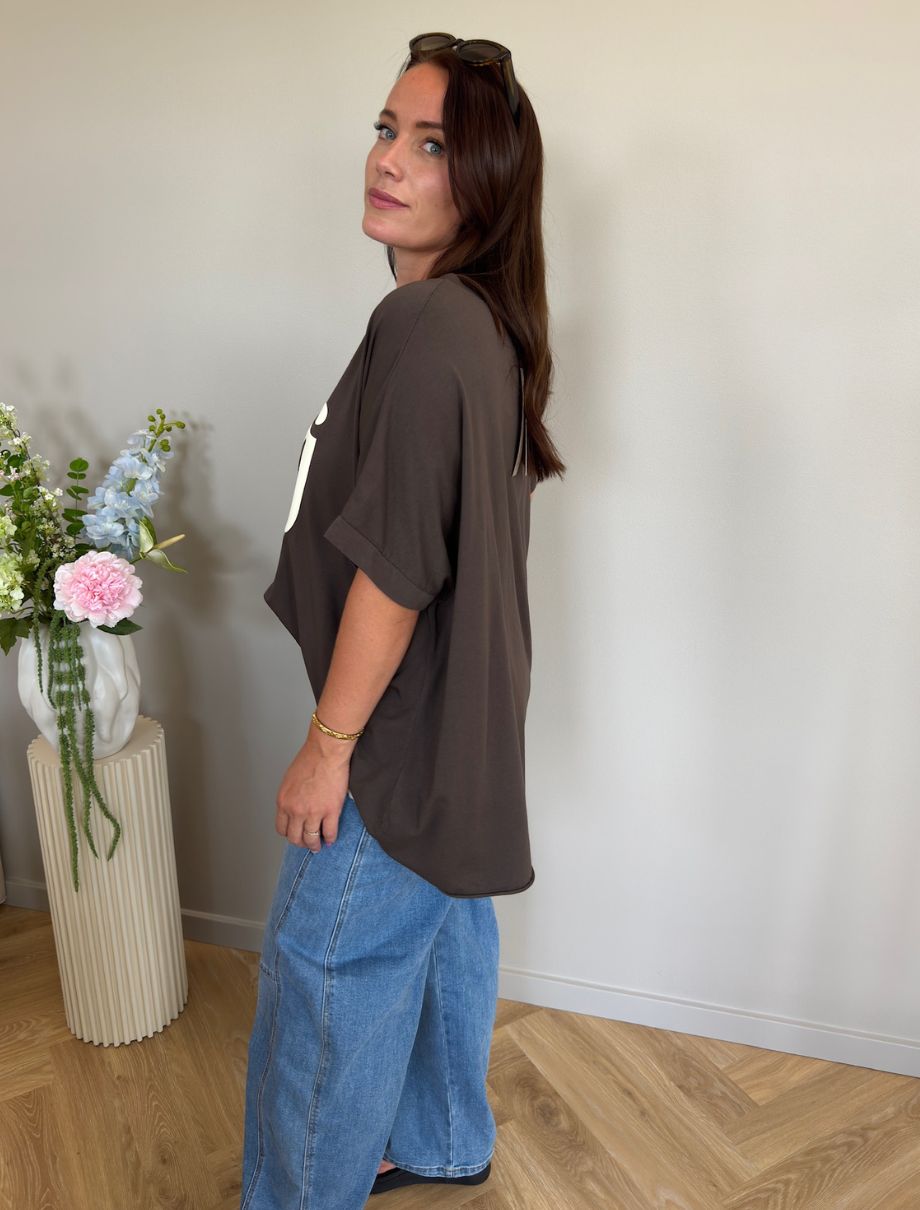 MARTA DU CHATEAU Marta Du Chateau Dam T-shirt MdcJunia T-shirt Moro/Offwhite