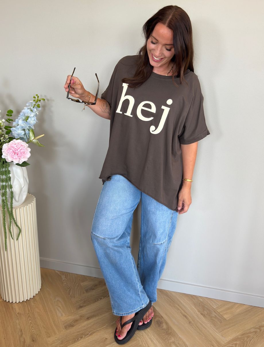 MARTA DU CHATEAU Marta Du Chateau Dam T-shirt MdcJunia T-shirt Moro/Offwhite