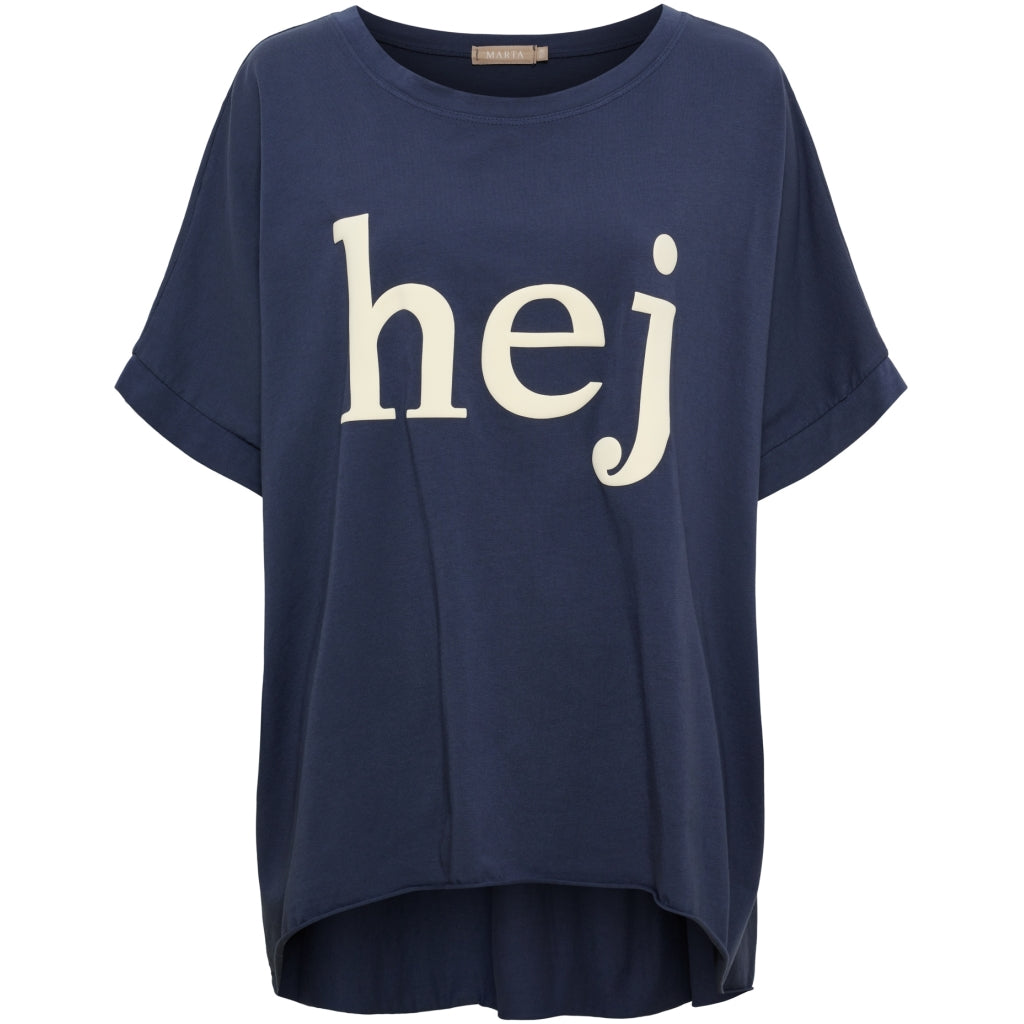 MARTA DU CHATEAU Marta Du Chateau Dam T-shirt MdcJunia T-shirt Navy/Offwhite