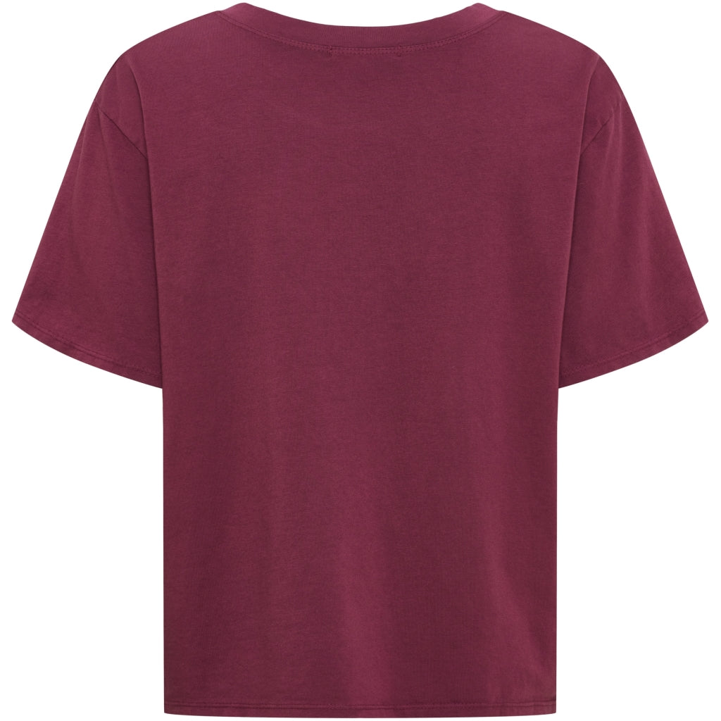MARTA DU CHATEAU Marta Du Chateau Dam T-shirt MdcLuana T-shirt Bordeaux