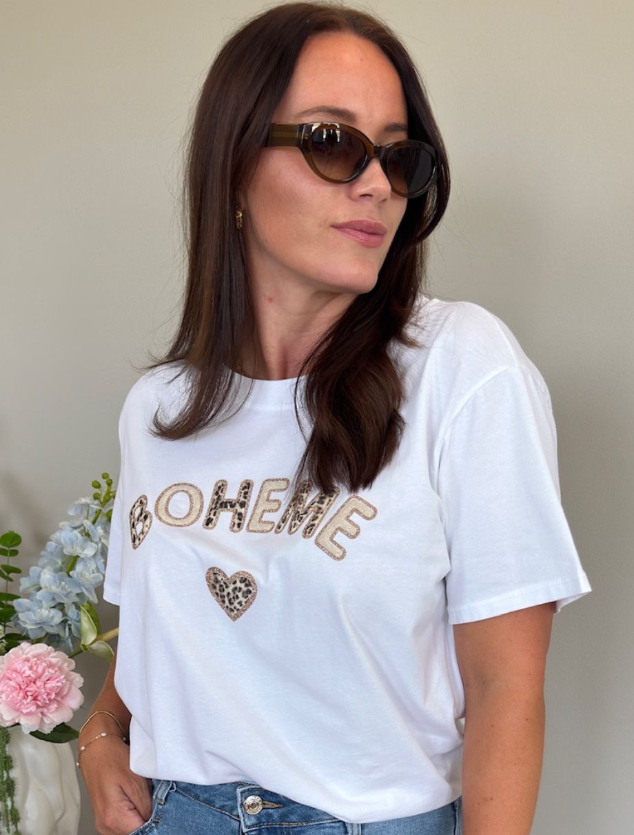 MARTA DU CHATEAU Marta Du Chateau Dam T-shirt MdcLuana T-shirt White