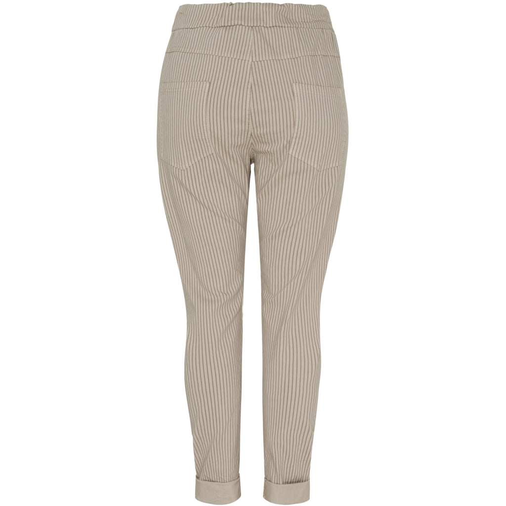 MARTA DU CHATEAU Marta Du Chateau dam byxor MdcJerri Pant Beige/BrownStripe