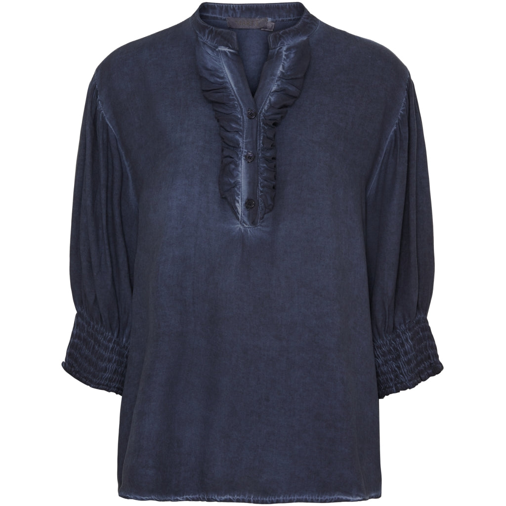MARTA DU CHATEAU Marta Du Chateau dam skjorta MdcUnnur 6317 Shirt Blue Scuro CW