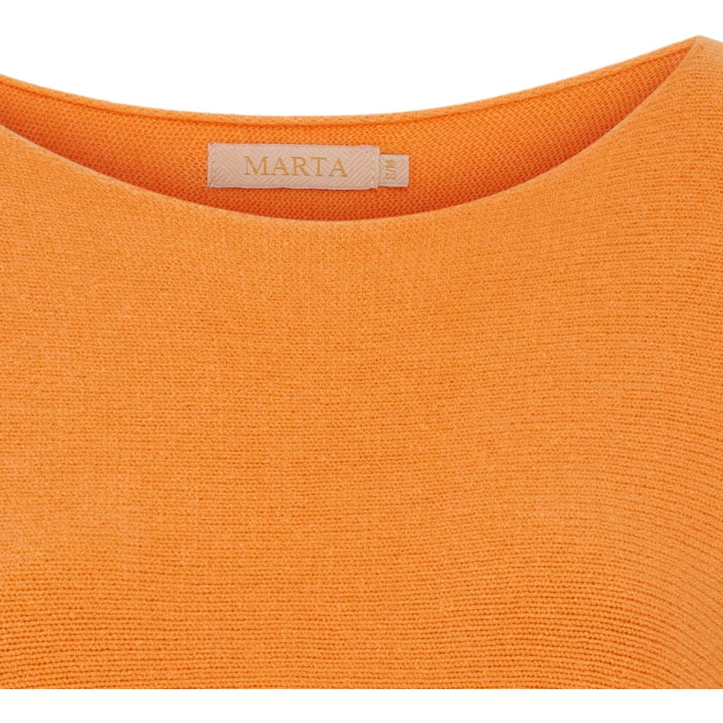 MARTA DU CHATEAU Marta Du Chateau dam stickad Dagmar 5001 Knit Orange14472