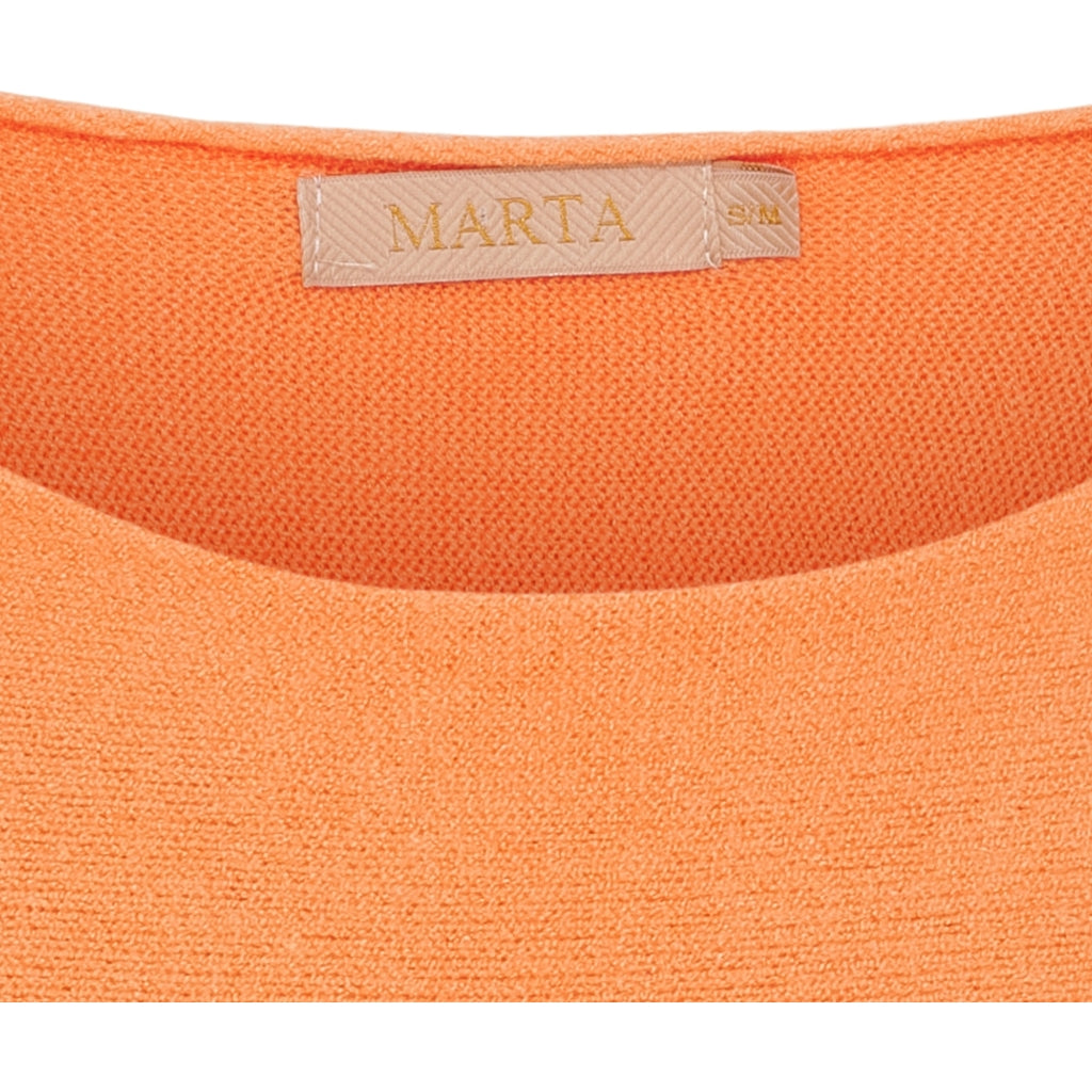 MARTA DU CHATEAU Marta Du Chateau dam stickad Dagmar 5001 Knit Orange Fluo