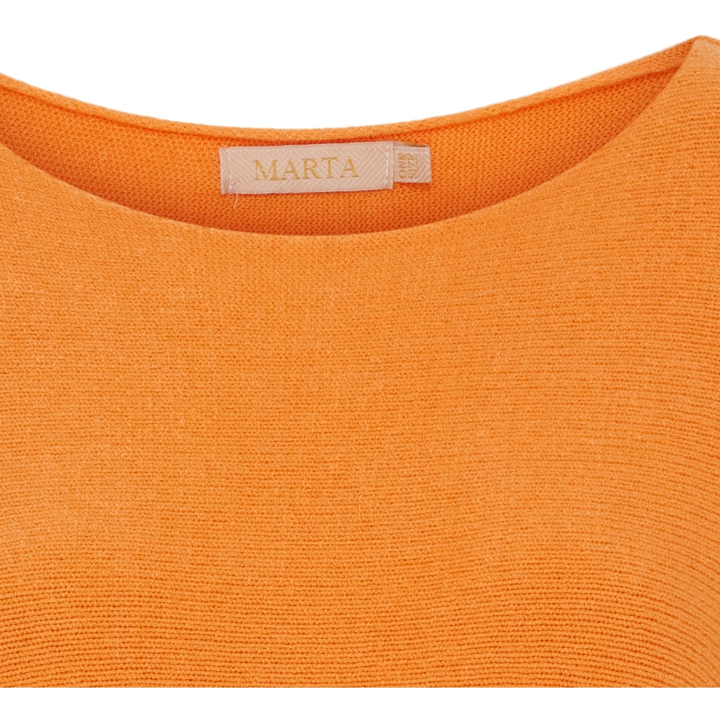 MARTA DU CHATEAU Marta Du Chateau dam stickad MdcSia Knit Orange14472