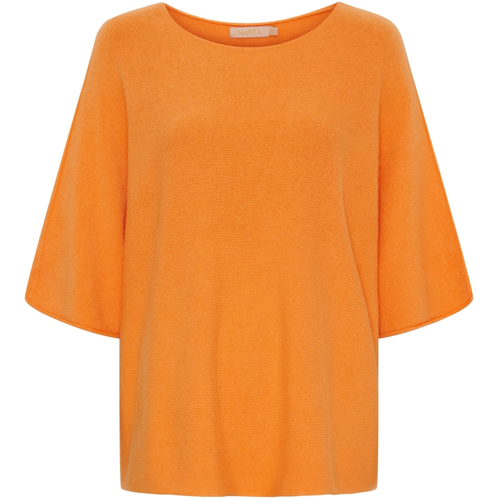 MARTA DU CHATEAU Marta Du Chateau dam stickad MdcSia Knit Orange14472