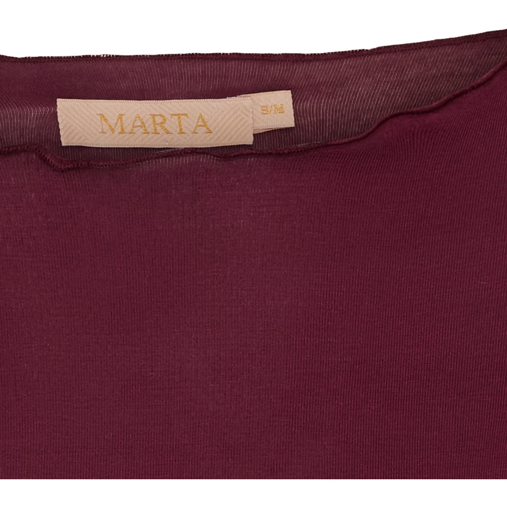 MARTA DU CHATEAU Marta Du Chateau dam t-shirt MdcLeonora 5894 T-shirt Wine