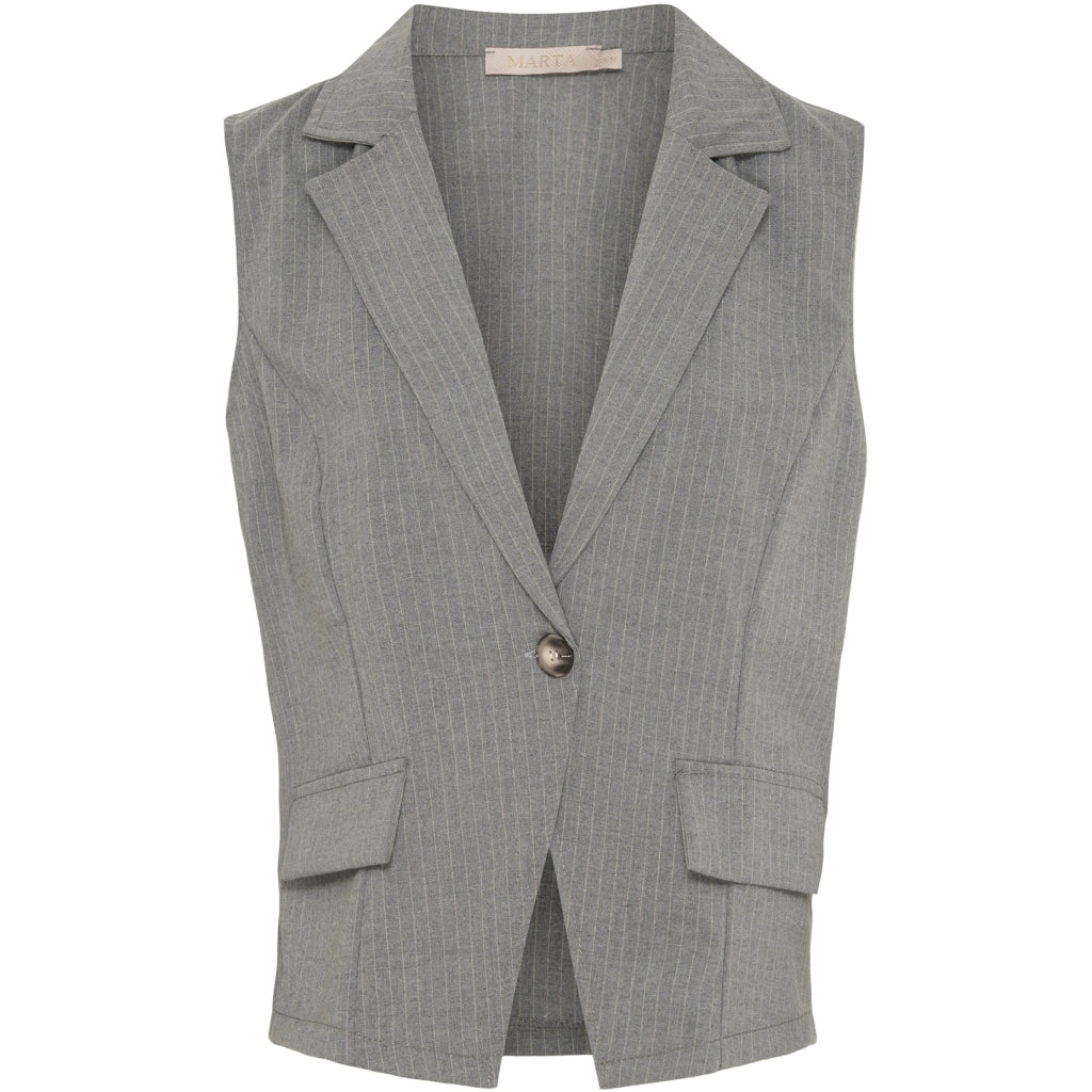 MARTA DU CHATEAU Marta Du Chateau dam väst MdcFilippa 6541 Vest Grey